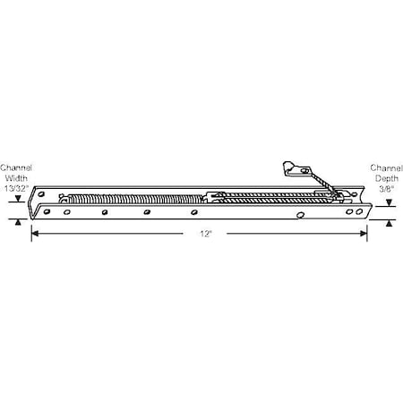 Strybuc 12in Channel Balance 3/8 Depth 64-112